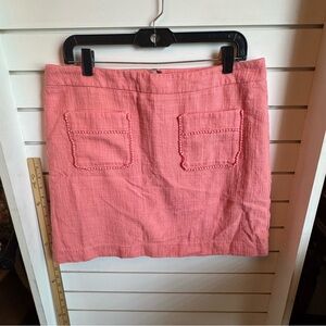 LOFT Textured Coral Skirt